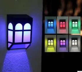 

Solar Light LED Bulb White Light+Colorful Light Outdoor Garden Lamp Decoration Night Security Wall Light For Bar Room Party
