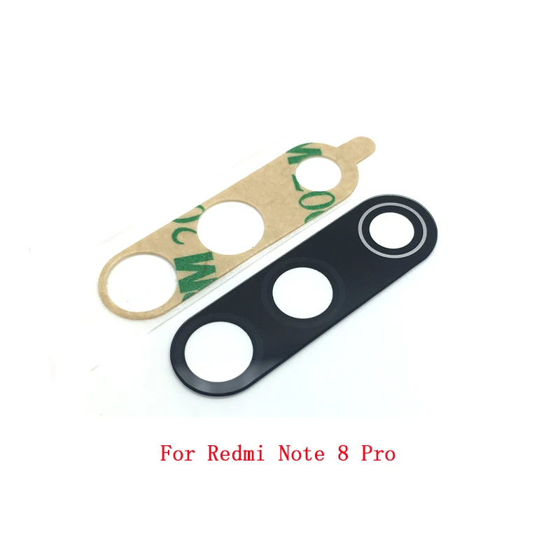 10pcs Camera Glass Lens For Xiaomi Redmi 8A Note 8 Pro Rear Bcak Camera Glass Cover With Adhesive Sticker
