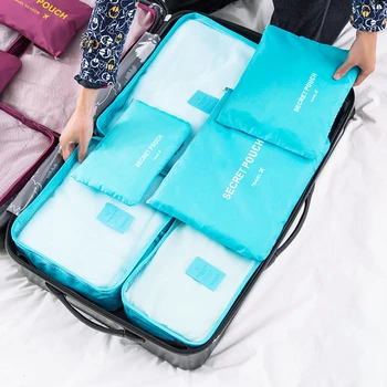 

6 Piece Set Travel Storage Bag Waterproof Clothes Underwear Organizing Bag Travel Buggy Bag Storage Closet Organizer