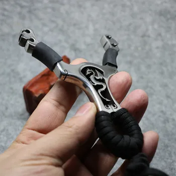 

New stainless steel slingshot powerful handheld slingshot hunting slingshot and rubber band outdoor shooting