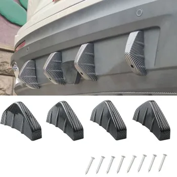 

4pc Universal Car rear bumper cast shark spoiler for Mini One Cooper R50 R52 R53 R55 R56 R60 R61 PACEMAN COUNTRYMAN CLUBMAN/