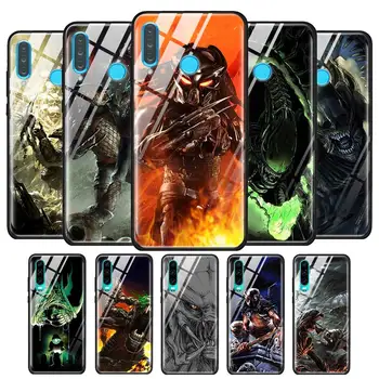 Перейти на Алиэкспресс и купить Закаленное стекло для huawei P20 P30 mate 10 20 30 Lite Pro mate 20X5G P Smart Pro 2019 чехол Borg Lost Predator