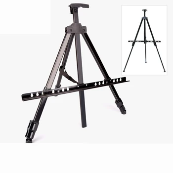 

thickening Metal Tripod Art Easel Children's Drawing Artist Metal Aluminum Easel Black Advertising Stand