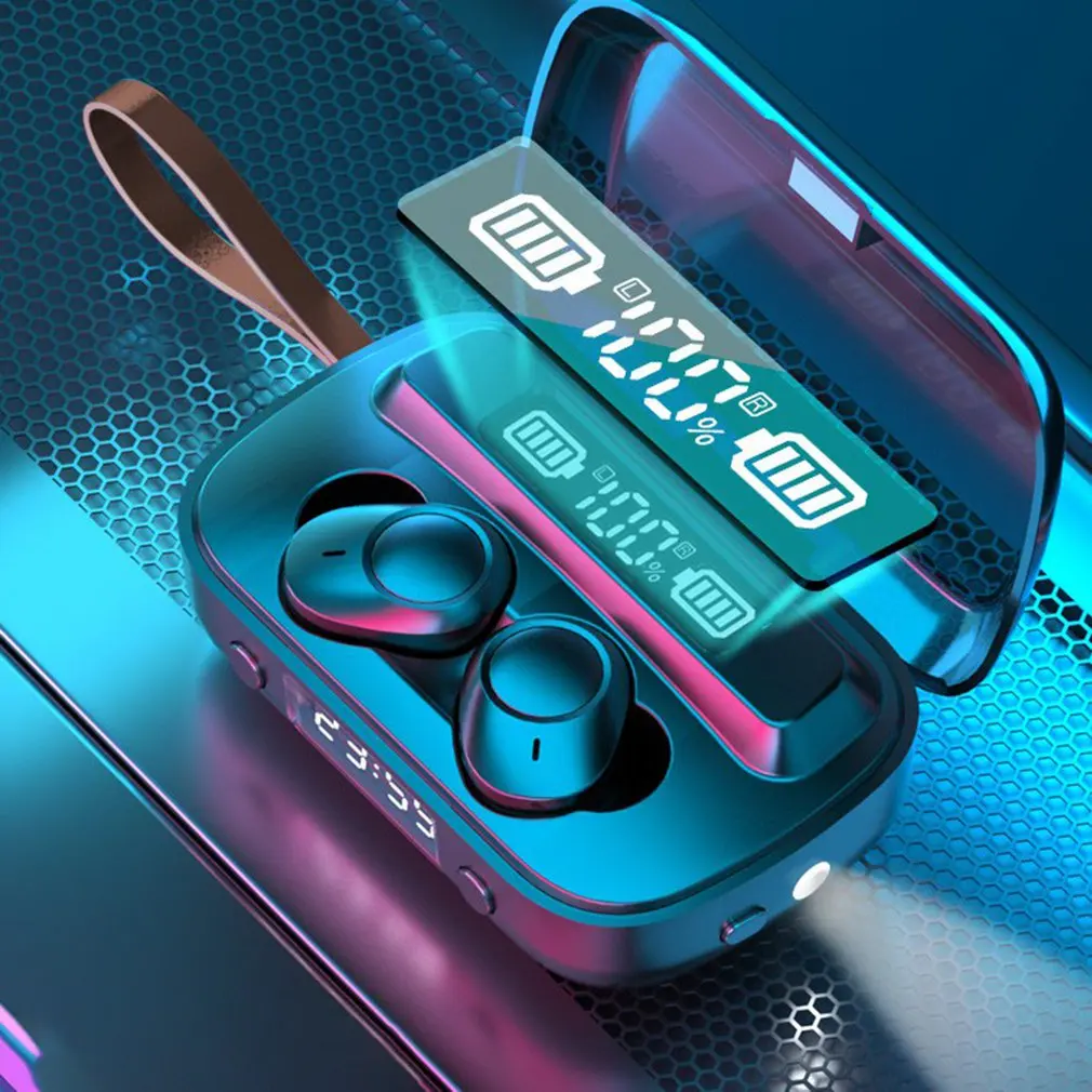 A13 5 1 Digital Headphones Wireless Binaural Headset With Battery Display Sports Business Call Wireless Headset