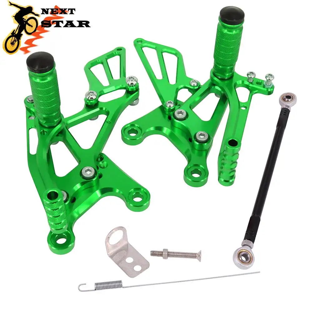 CNC мотоцикл Регулируемая заготовка подножки педали отдых для KAWASAKI NINJA ZX6R ZX-6R ZX 6R 2005 2006 2007 2008