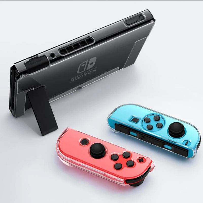

Clear PC Hard Case Protective Cover Shell for Nintend Switch Console Joy-Con Controller Crystal Transparent Full Body Protector