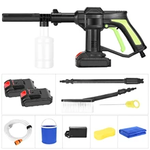 110V 220V inalámbrico de alta coche de presión lavadora limpieza arma coche recargable lavado pistola de agua de juguete máquina de espuma