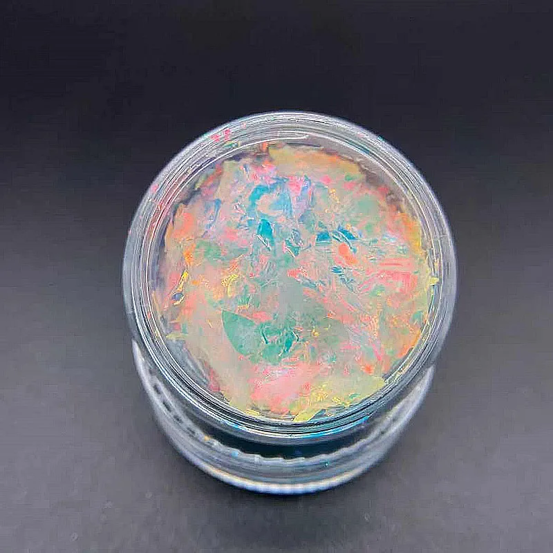 5g/lot Multi Color Iridescent crystal chameleon flakes Transparent color  change flakes for Nail art