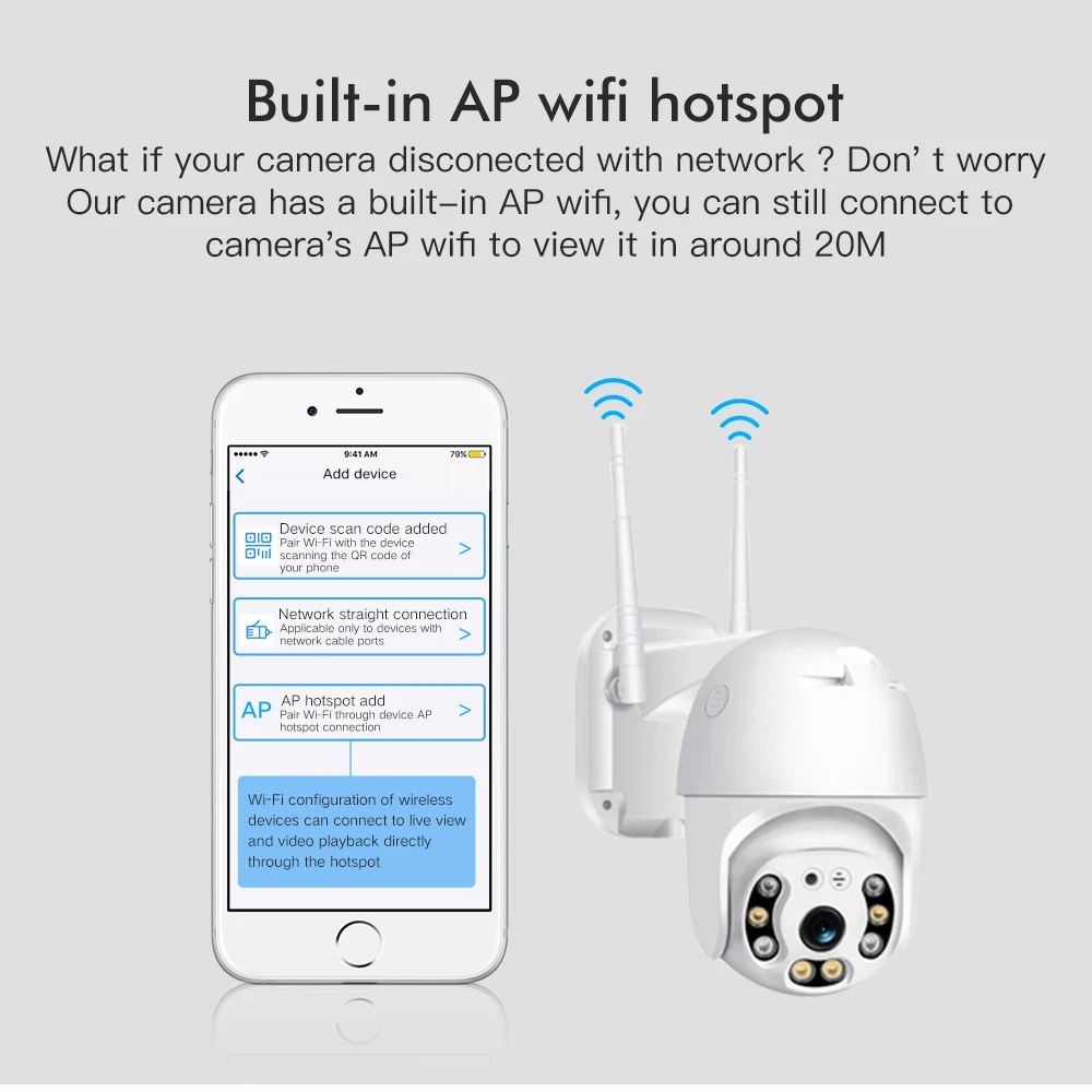 SDETER 1080P PTZ Security Camera IP Outdoor Speed Dome Wireless WIFI Camera CCTV Pan Tilt 4XZoom IR - 33040443980  SDETER 1080P PTZ Security Camera IP Outdoor Speed Dome Wireless WIFI Camera CCTV Pan Tilt 4XZoom IR - 33040443980