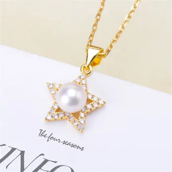 

S925 Sterling Silver Material Pendant Clasp Pearl Pinch Clip Bail Pendant Connectors Bail Beads Jewelry Findings Accessories