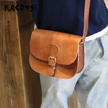 

Natural Cow Leather Original Retro Small Women Cross Shoulder Bag Luxury Quality Girl Messenger Bag Modern Stylish Satchel Purse