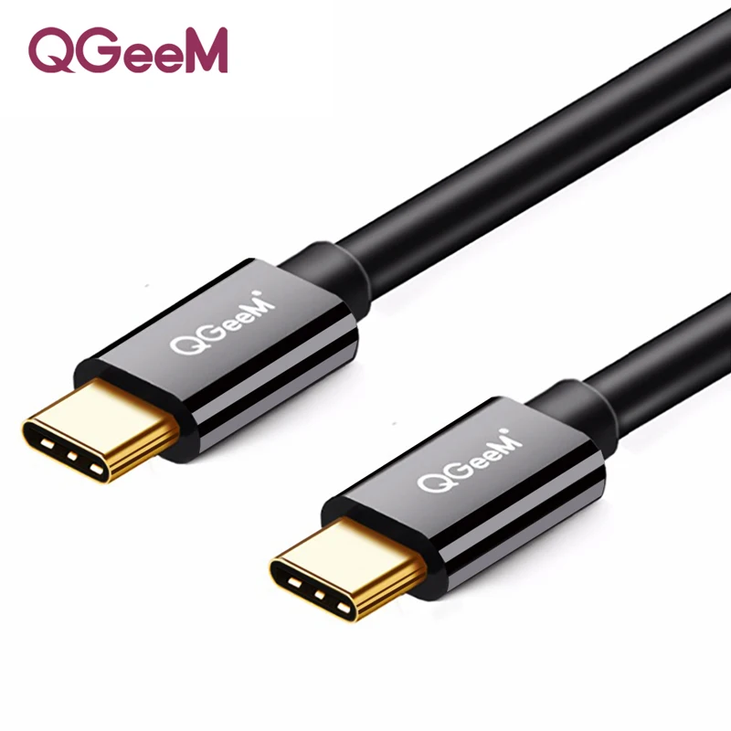QGeeM USB-C-USB-C кабель usb type C USB-C кабель для зарядного устройства для MacBook, ChromeBook Pixel, Nexus 5X/6 P, Lumia 950/950XL