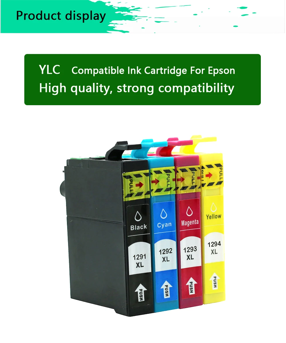 Description Picture 2 of itemCompatible T1291 - T1294 T1295 1291 Ink cartridge for EPSON stylus SX235W SX425W SX420W SX438W SX525WD SX535WD Printer