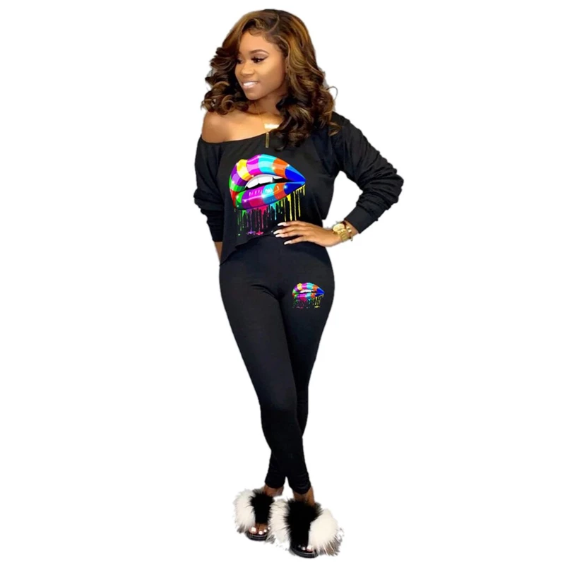 

2019 Women Tracksuit 2 Piece Set Women Crop Top and Pants Sweatshirt Set Sweat Suits Lounge Wear Casual Two Piece Matching Sets