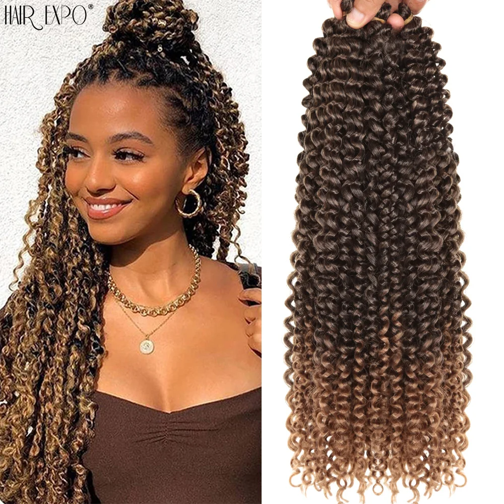 22″Passion Twist Crochet Hair Synthetic Braiding Hair PreLooped Water