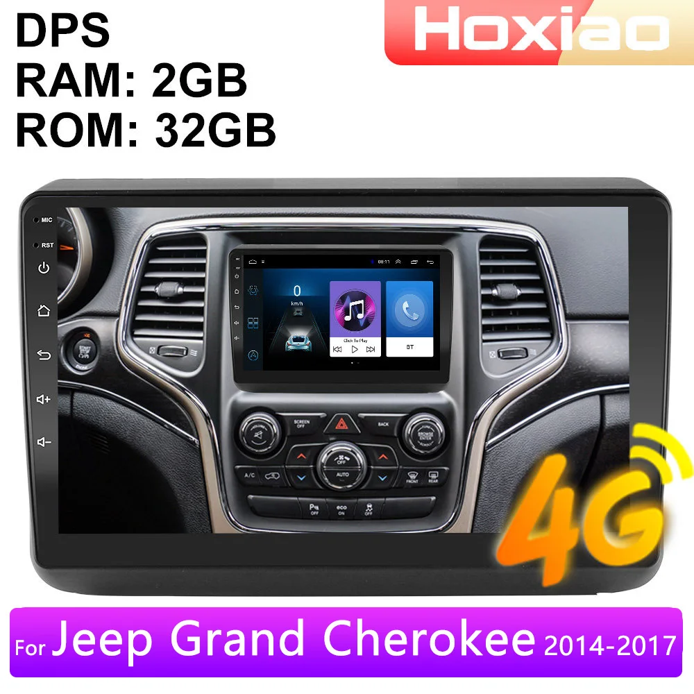 Автомагнитола 2 Din с 4G Android мультимедийный видеопроигрыватель навигация GPS для Jeep