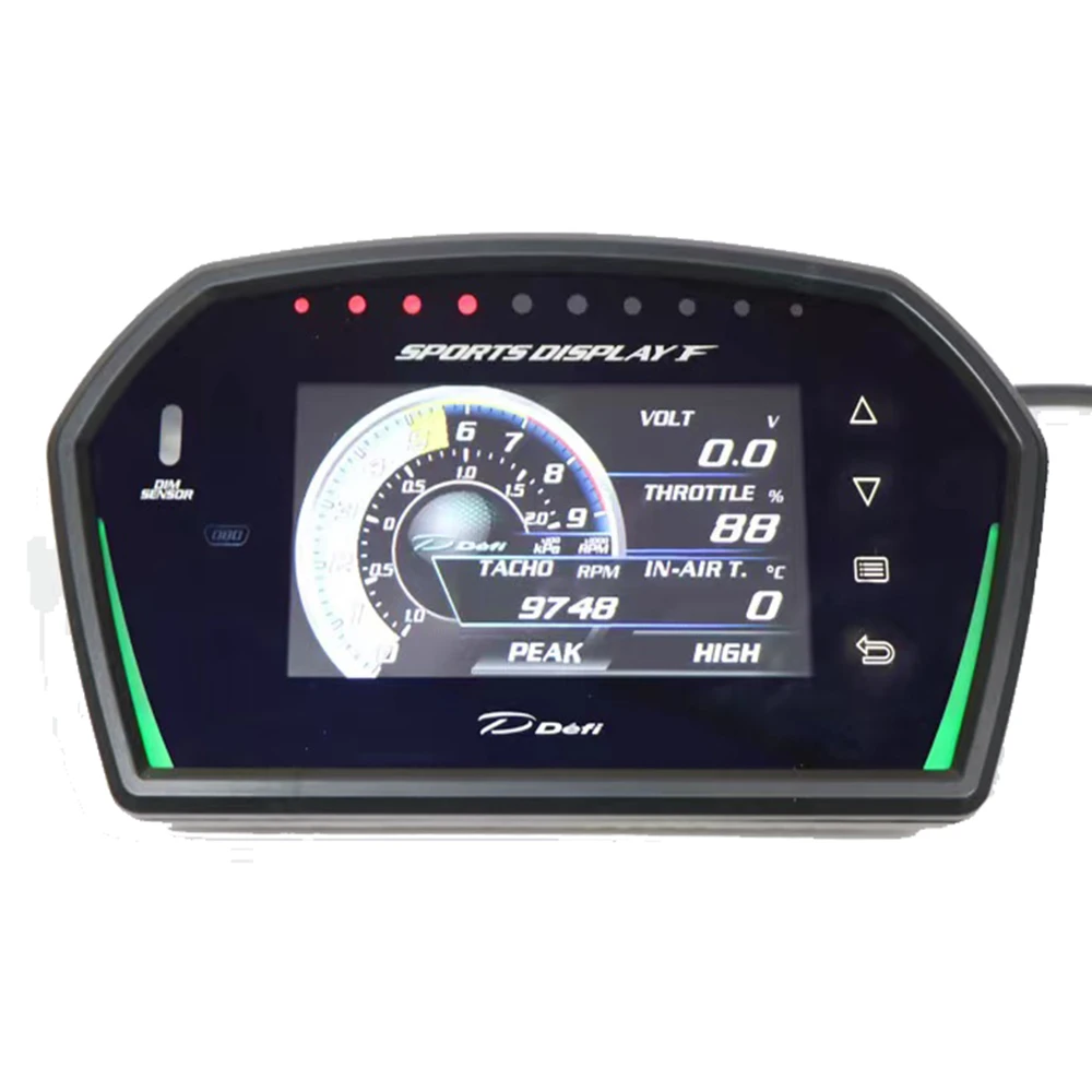 Defi Gauge Boost Water /oil Temp Speed Tachometer Dsdf Lcd Screen Obd2