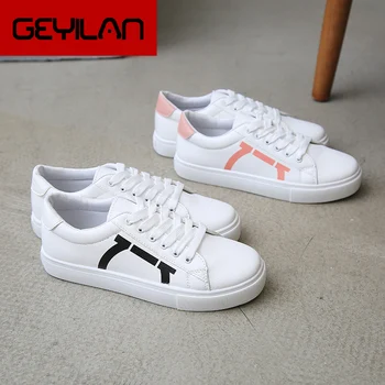 

2020 Women Fashion Breathble Vulcanized Shoes Casual Tenis Feminino Zapatos De Mujer Slimming Cheap White Sneakers U13-66