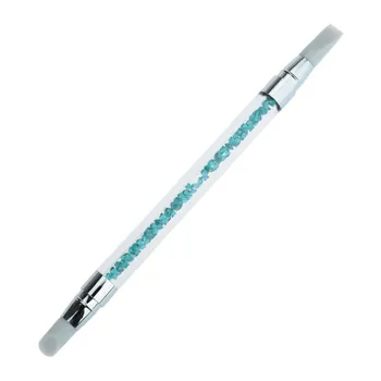 

2019 NEW Women's Fashion 1 Tip Silicone UV Gel High Quality Nail Art Brush Set Painting Moulding Pen Modeling Pro