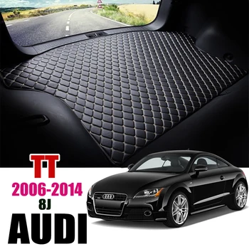 

Leather Car Trunk Mat Liner TTS Pad Cargo Pad Carpet For Audi TT 8J 2006-2014 Trunk Boot Mat Tail Cargo Liners 2010 2012 2013