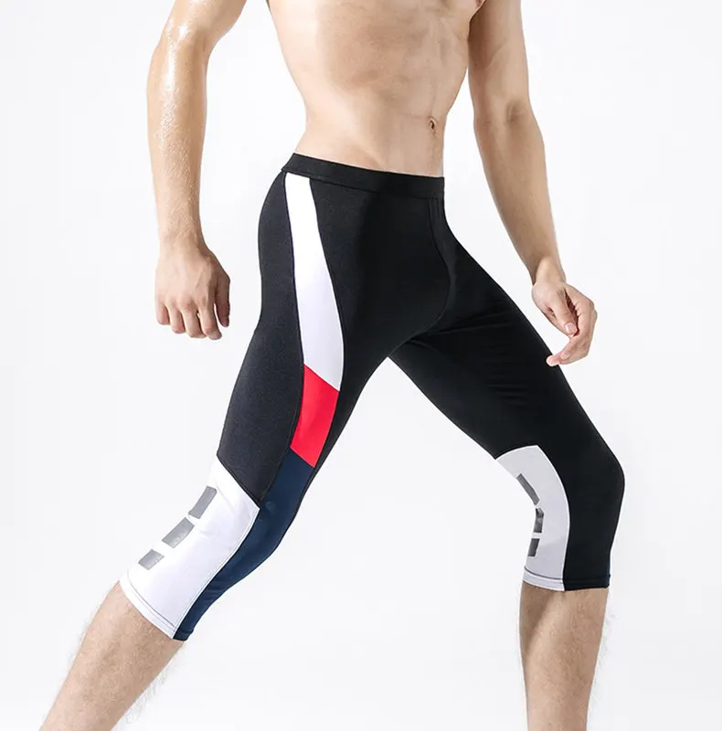 Fitness Running Tights Leggings Men 3/4 