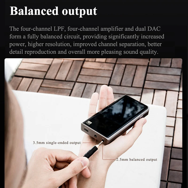 SHANLING M5S Dual AK4493EQ Bluetooth Portable Music Player MP3 USB DAC Headphone Amplifier DSD256 2 5 3 5mm WIFI DLNA Airplay