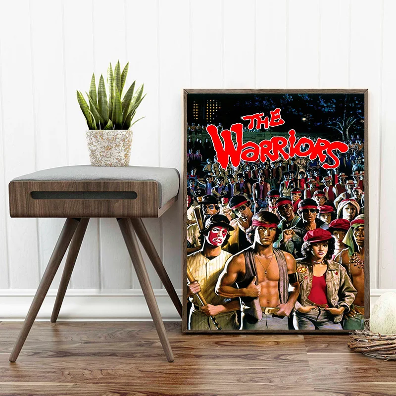 XINQI Posters and Prints THE WARRIORS Movie Classic Movie Poster Wall Art Pictures Canvas Painting For Bedroom Home Decoration