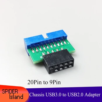 

USB Adapter Front Chassis USB3.0 to USB2.0 Adapter Panel 19pin 20pin to Motherboard 9 Pin converter Adapter