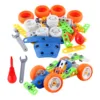 Children's Stacking Puzzle Toy Engineering Car Large Particle Building Block Disassembly Assembly Diy Manual Assembly Toy Kind 1