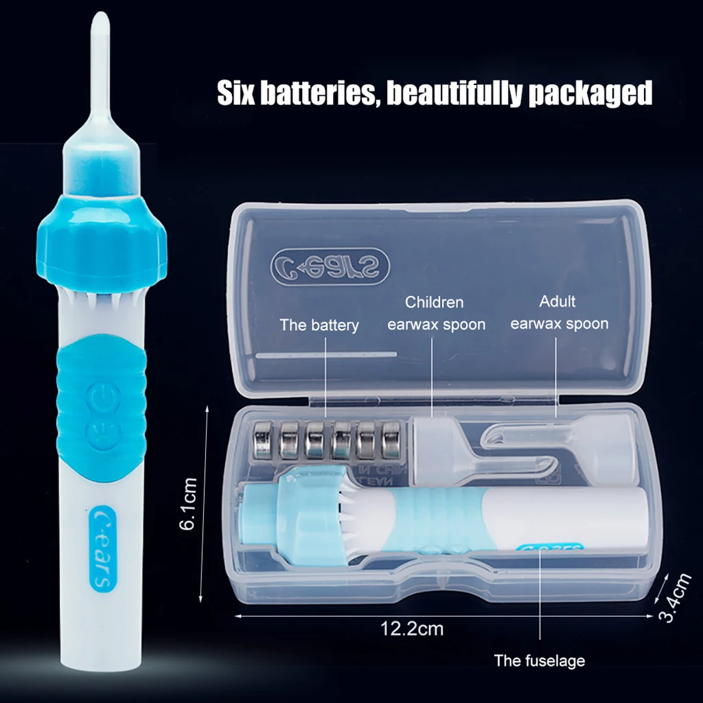 Kids Electric Ear Wax Removers Suction Earwax Tool Earpick Painless Cordless