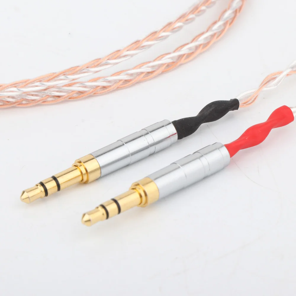 8 Kerne 6N OCC Kupfer 3,5 mm TRRS symmetrischer Stecker Kopfhörer verbessertes Kabel für he400i he400s HE560 – Detail 10