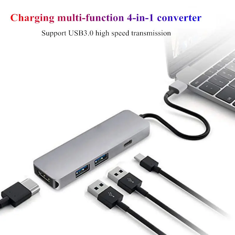 

USB3.0 HUB Docking dock Type C to HDMI Adapter For smart phone Computer HDTV Laptop U disk hard disk USB-C PD fast charging