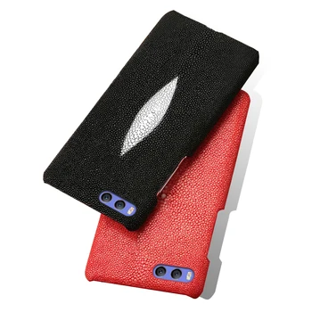 

Genuine Leather Phone Case For Xiaomi Mi 6 A1 MIX 2 Case Natural Pearl Fish Skin Back Cover For Redmi Note 4 4A 4X 5 5A Plus