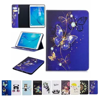 

Print Flip PU Leather Case For Samsung Galaxy Tab A 9.7 T550 T555 Smart Cover Funda For Samsung Galaxy Tab A SM-T550 Case Capa