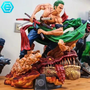 

Anime One Piece Roronoa Zoro GK One Sword Sauron Lion Song PVC Action Figure Toys Decoration Models