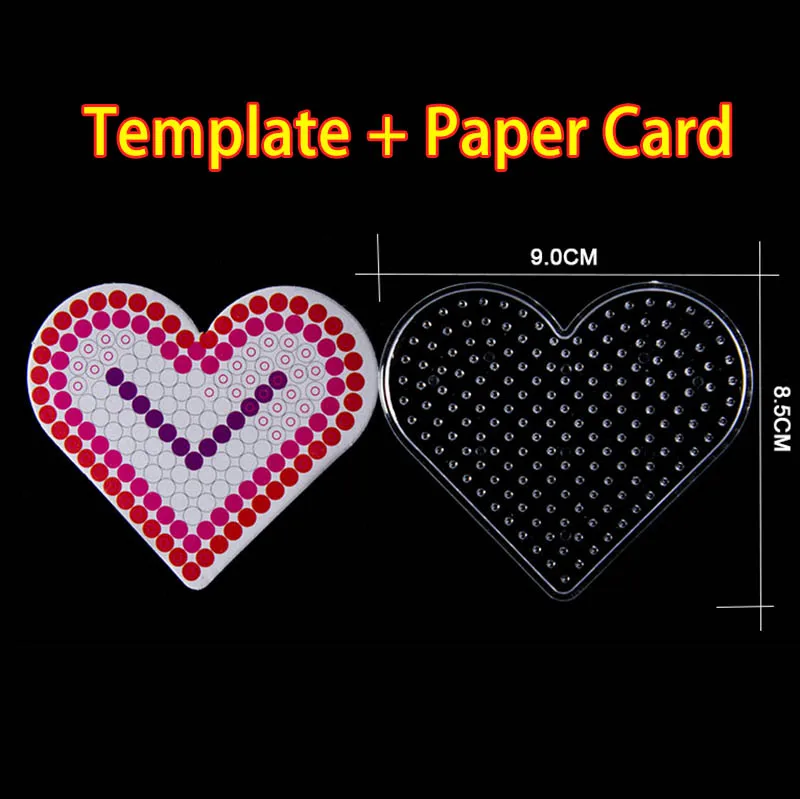 2018 Puzzle Pegboards Patterns Templates & Ironing Paper  White Plastic Tweezers for 5mm Hama Beads 3D  Toys  Children 35