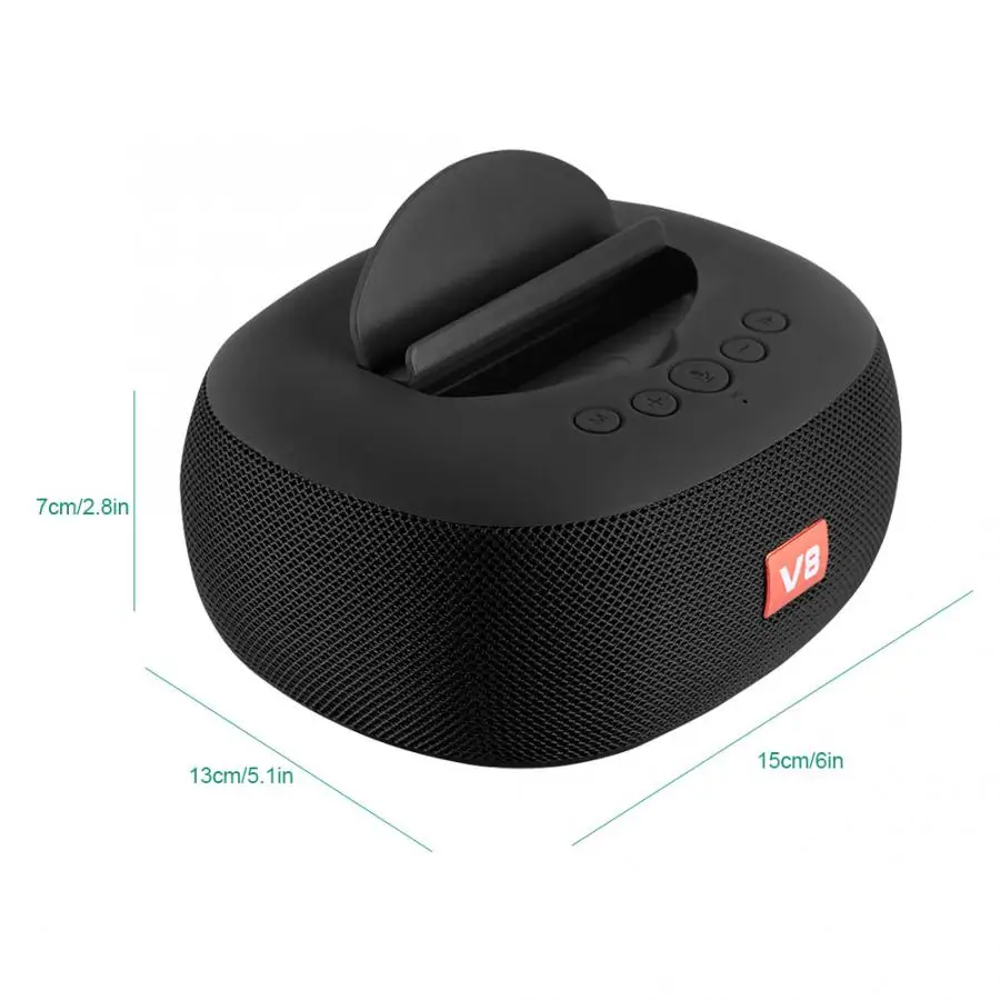 Беспроводной bluetooth динамик Recharegable портативный держатель мобильного телефона Колонка Бас Звуковая Панель сабвуфера стерео USB/TF/FM радио