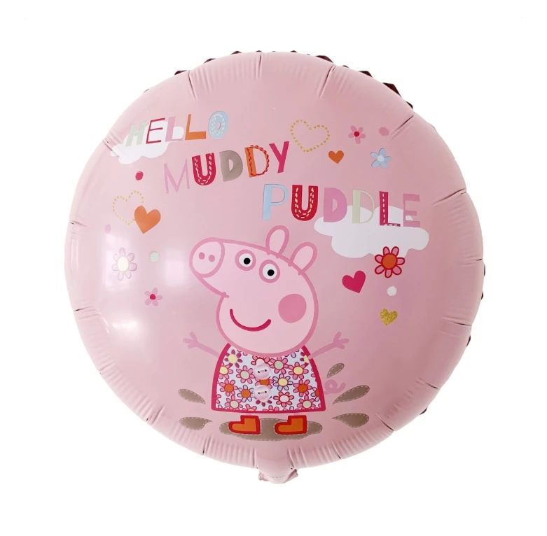 1 шт. 18 дюймов Peppa Pig фигурные воздушные шары Peppa Джордж фольги шарики, День подарков будущей матери с днем рождения комната dcoration детские игрушки подарок - Цвет: 1pcs