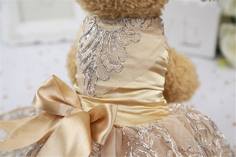 Pet Clothes Luxury Dog Clothes Dog Costumes Dress For Small Dogs New Years Eve Dress Usa Clothing Pet Dog Clothes Wedding Dress (1)