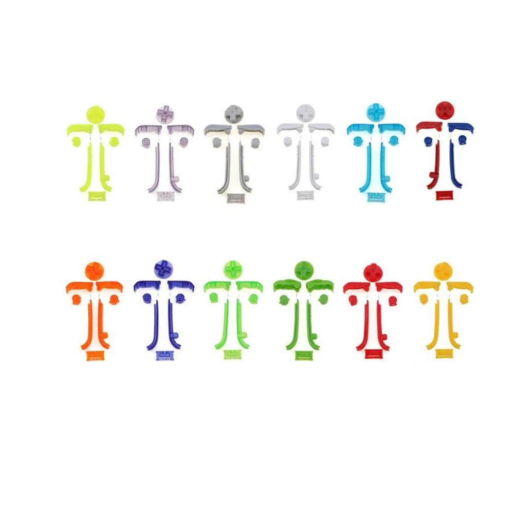 

10 set a lot Multi-Color Buttons Keypads L R A B Buttons For Gameboy Advance Buttons Frame For GBA D Pads Power ON OFF Buttons