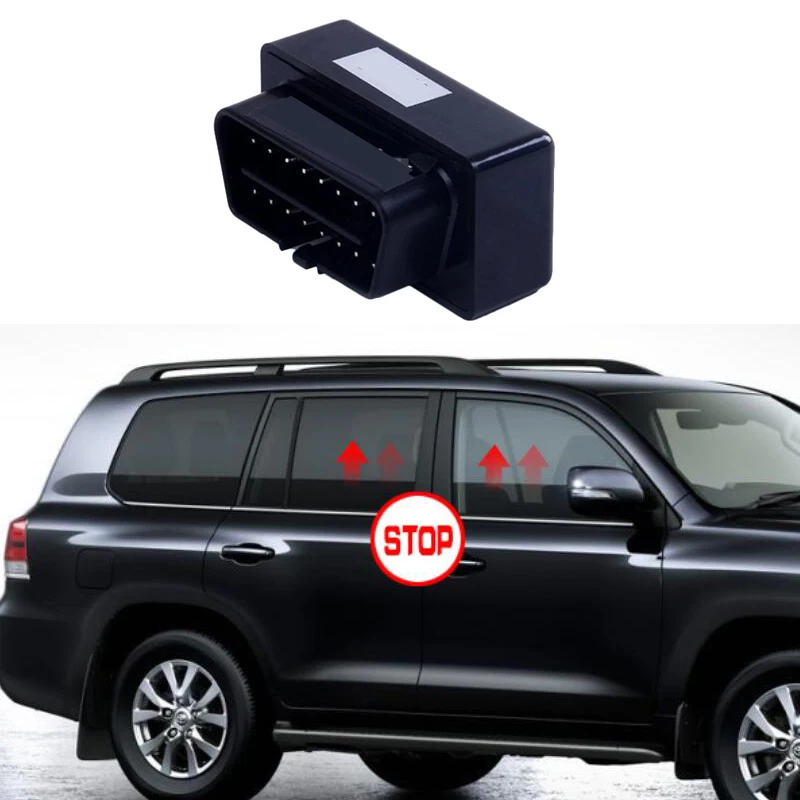 OBD Module Window Closer+ Mirror Auto Fold+ Speed lock For Toyota Land Cruiser 200 LC FJ200 2008-2015 Accessories | Автомобили и