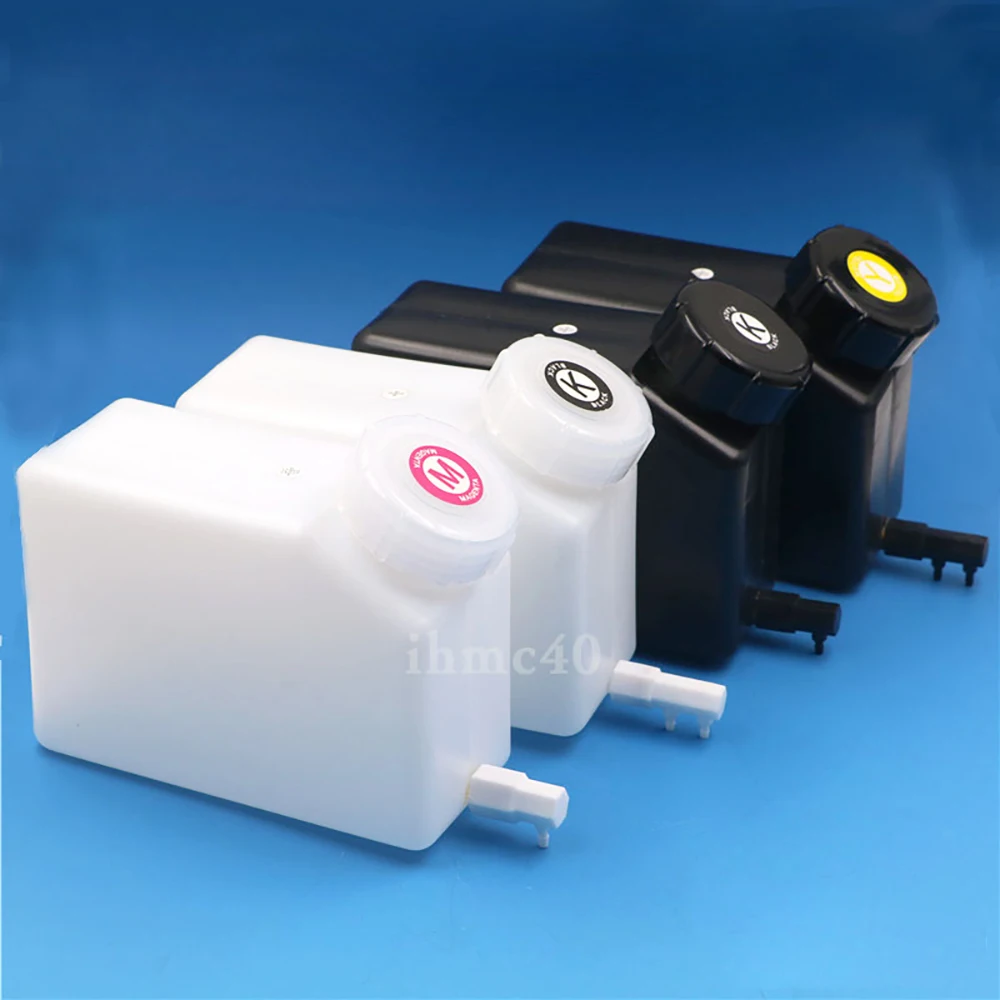 UV Printer Black Ink Cartridge With Stirring Motor For Inkjet Printer Tank With Level Sensor 1.5 L CISS Ink Tank Float Inductor