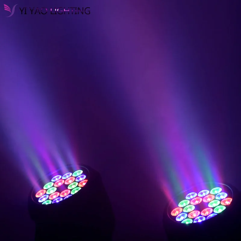 Moving Head Spot Mini Dmx Wash 18x3w Rgb луч сценический светильник Led эффект|Эффект освещения