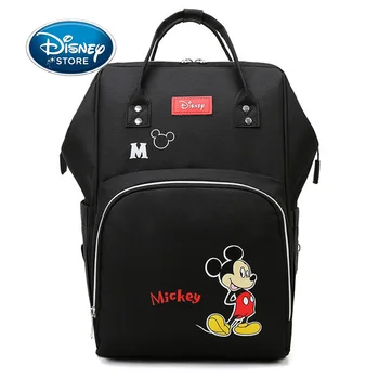 Disney Backpack Diaper Bag For Mummy Maternity Mickey Women Baby Bottle Cooler Pocket Waterproof Mom Baby Stroller Nappy Bags