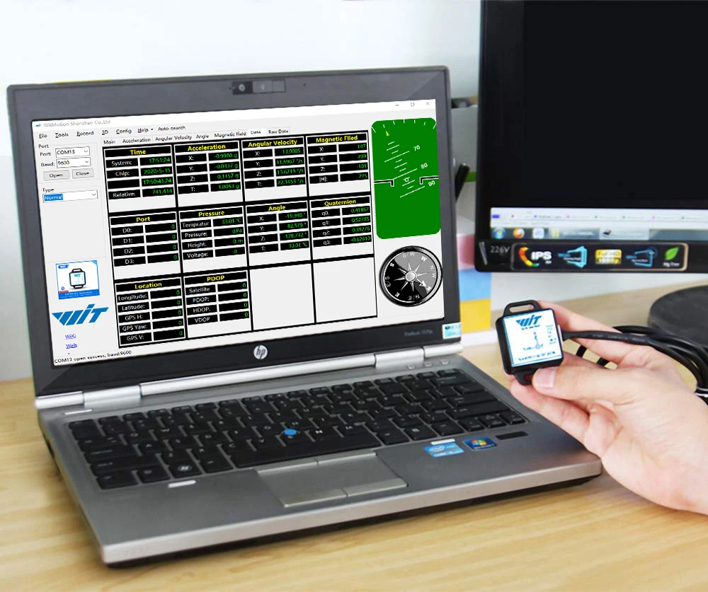 Witmotion-sensor de Ângulo + Aceleração + Giroscópio + Inclinômetro Multiconectado Eixos Modbus 9 Rs485 - Image 2