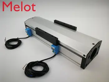 

Free Shipping GF80 1204 1610 1605 100mm Sealed Dustproof Ballscrew Slide Rail Linear Motion Guide Moving Table+2Pcs Limit switch