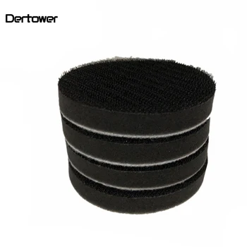 

1pc 3 inch flocking sand paper sucker sand tray magic paste cushion tray sponge cushion sand paper cushion 75MM