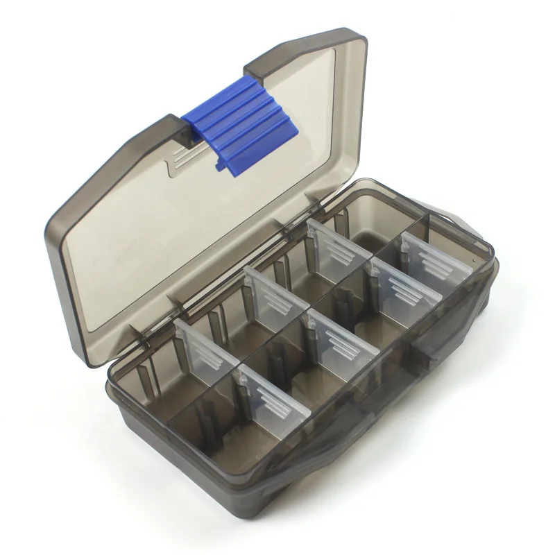 

5 Lattice Deconstructable Inserting Piece Lure Box Gun Color Dull Polish Fishing Tackle Plastic Box Fishing Accessory Box