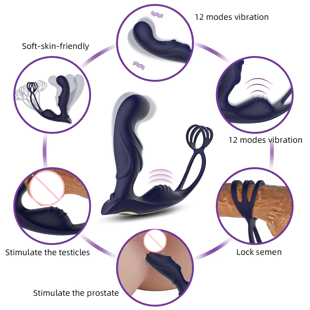 Anal-vibrator Und Prostata-massagegerät Für Männer Mit Hoden-stimulator_voghion.com