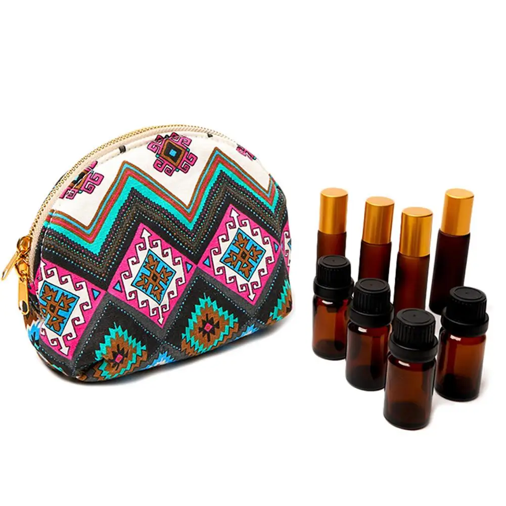 

Essential Oil Storage Bag Carrying 8 Bottles Portable Travel Holder Case 15ml Pouch Organizer Rangement Zipper Bag (no Bottle)